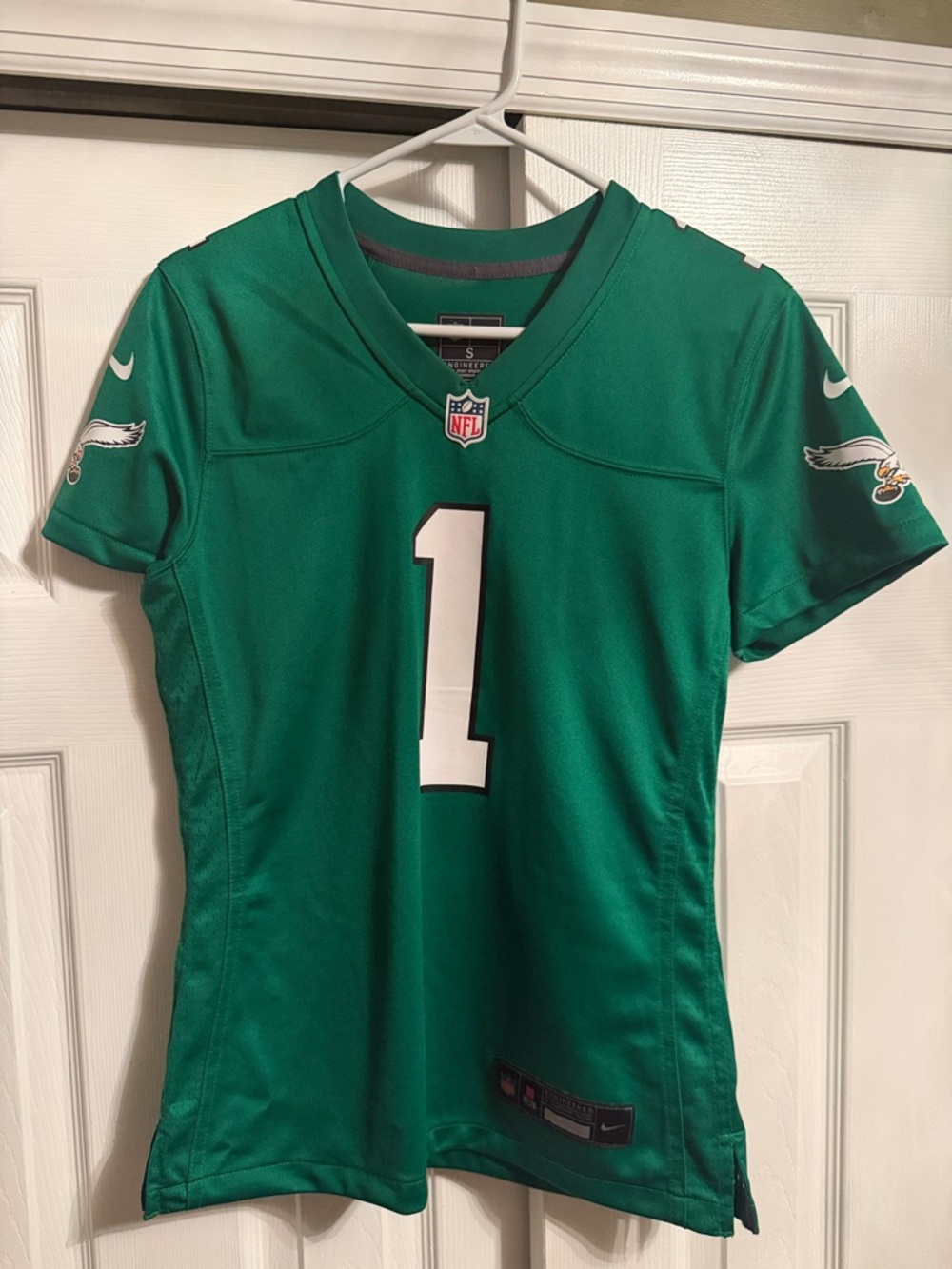 Women's Philadelphia Eagles Jalen Hurts Nike Kelly Green Jersey